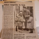 Article de presse de la précédente rénovation de l'école en 1990